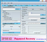 ZIP RAR ACE Password Recovery screenshot